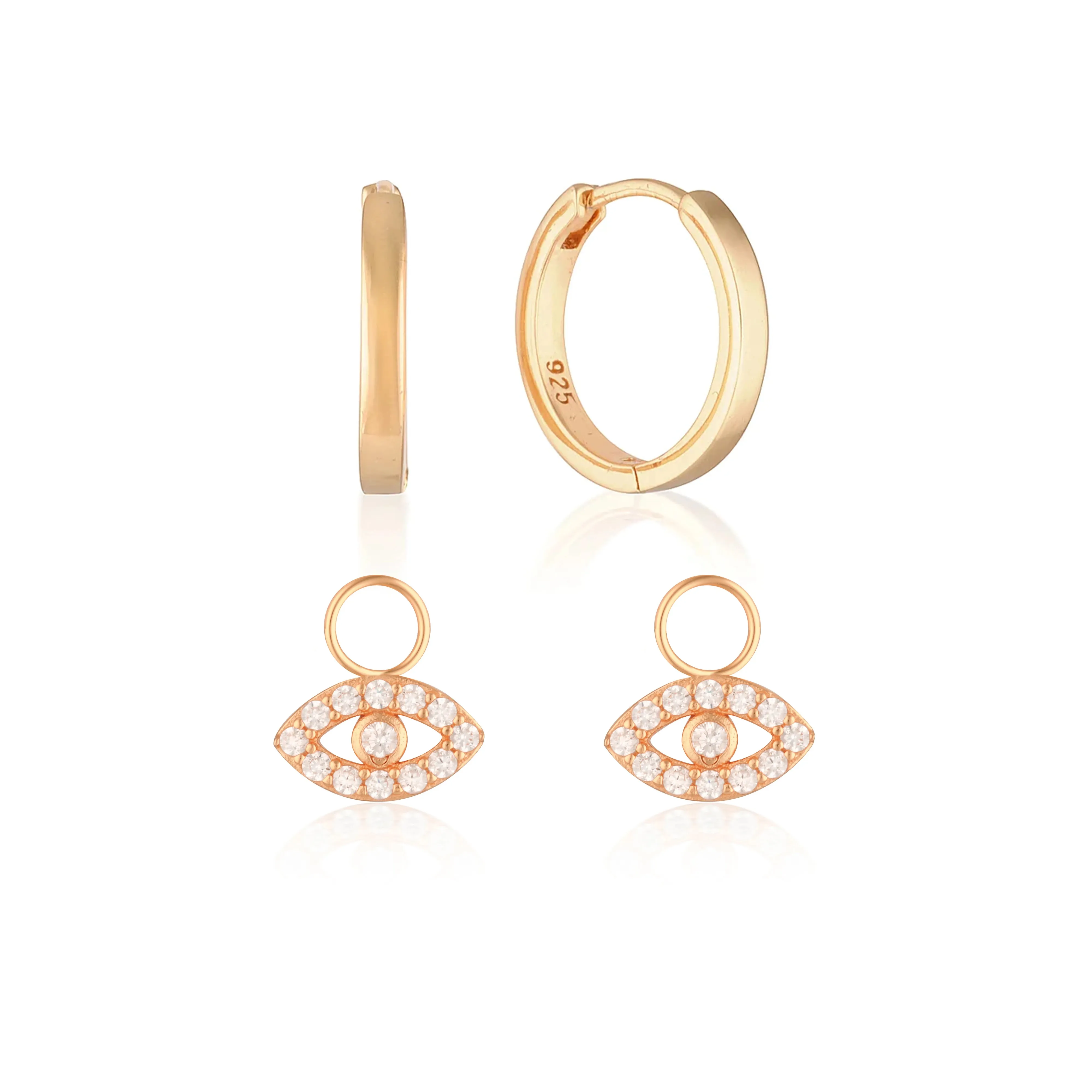 Build Your Earring Set Reese Rose Gold