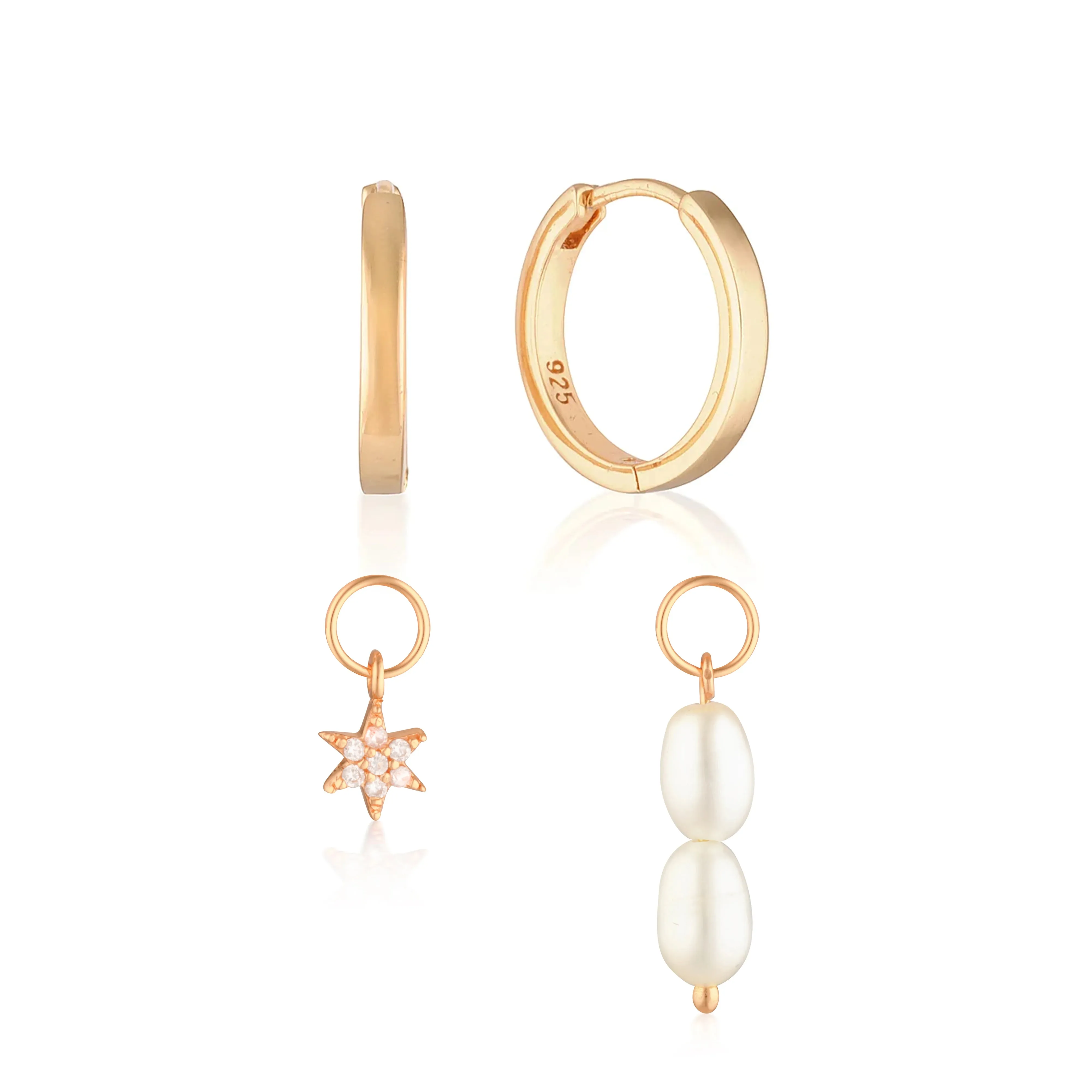 Build Your Earring Set Reese Rose Gold