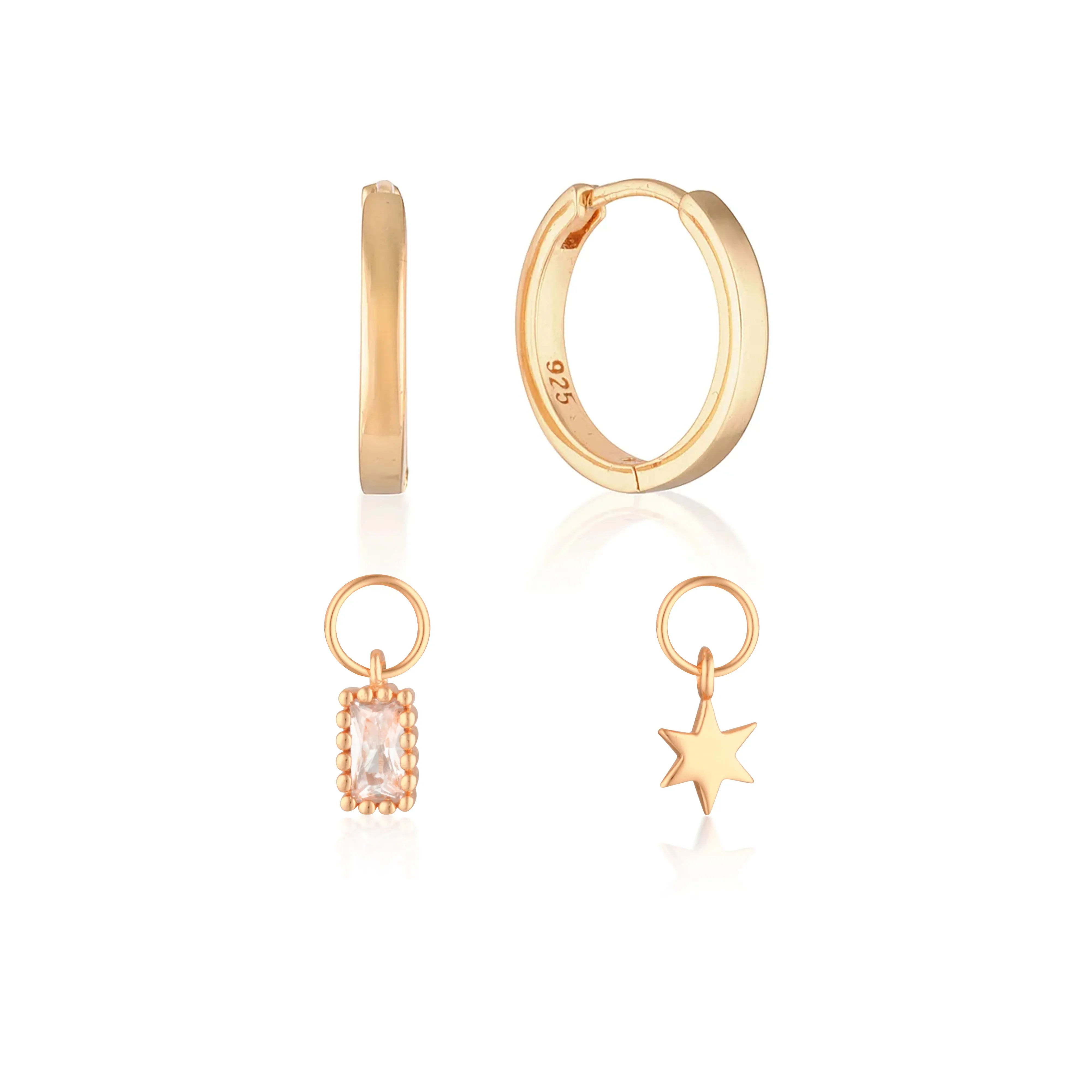 Build Your Earring Set Reese Rose Gold