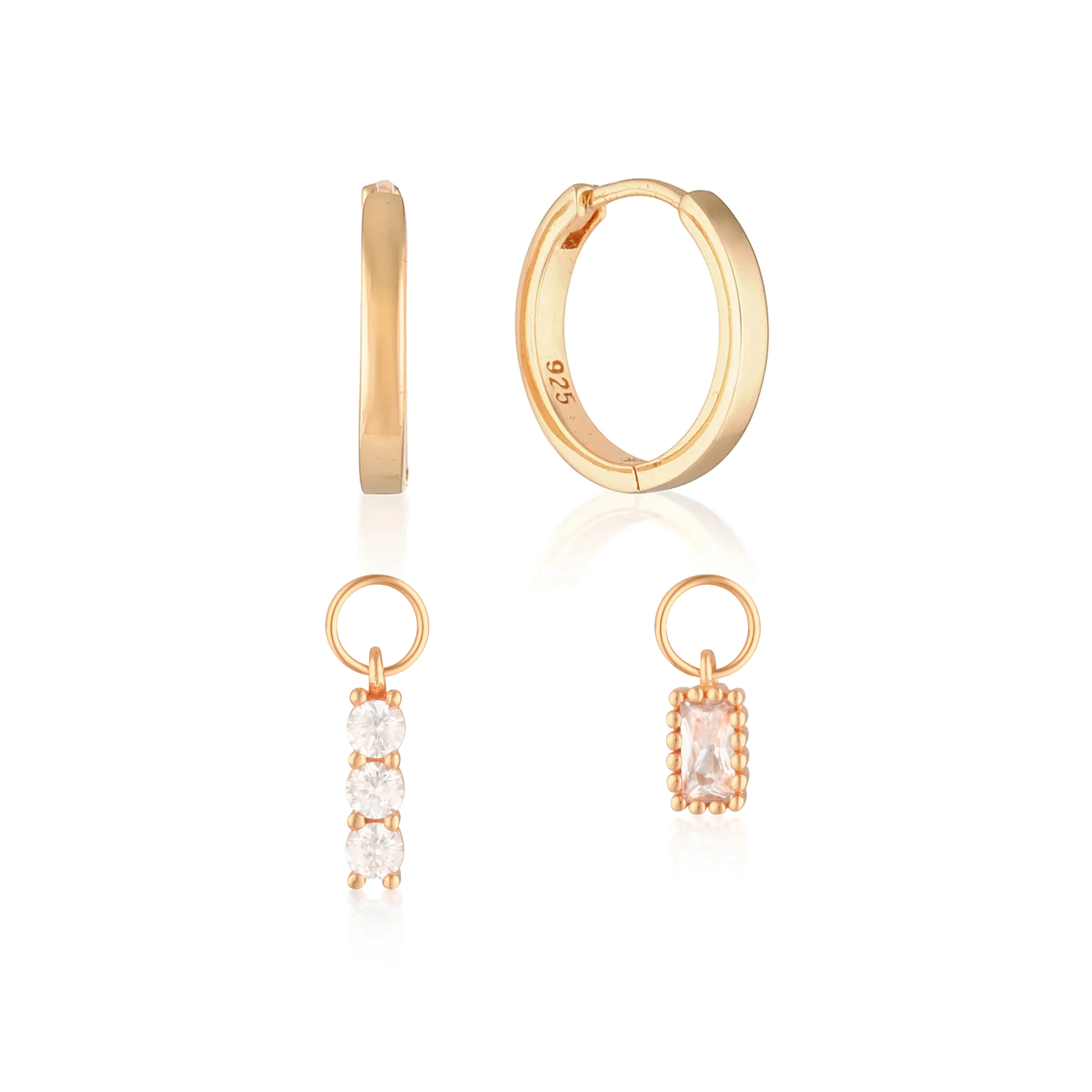 Build Your Earring Set Reese Rose Gold