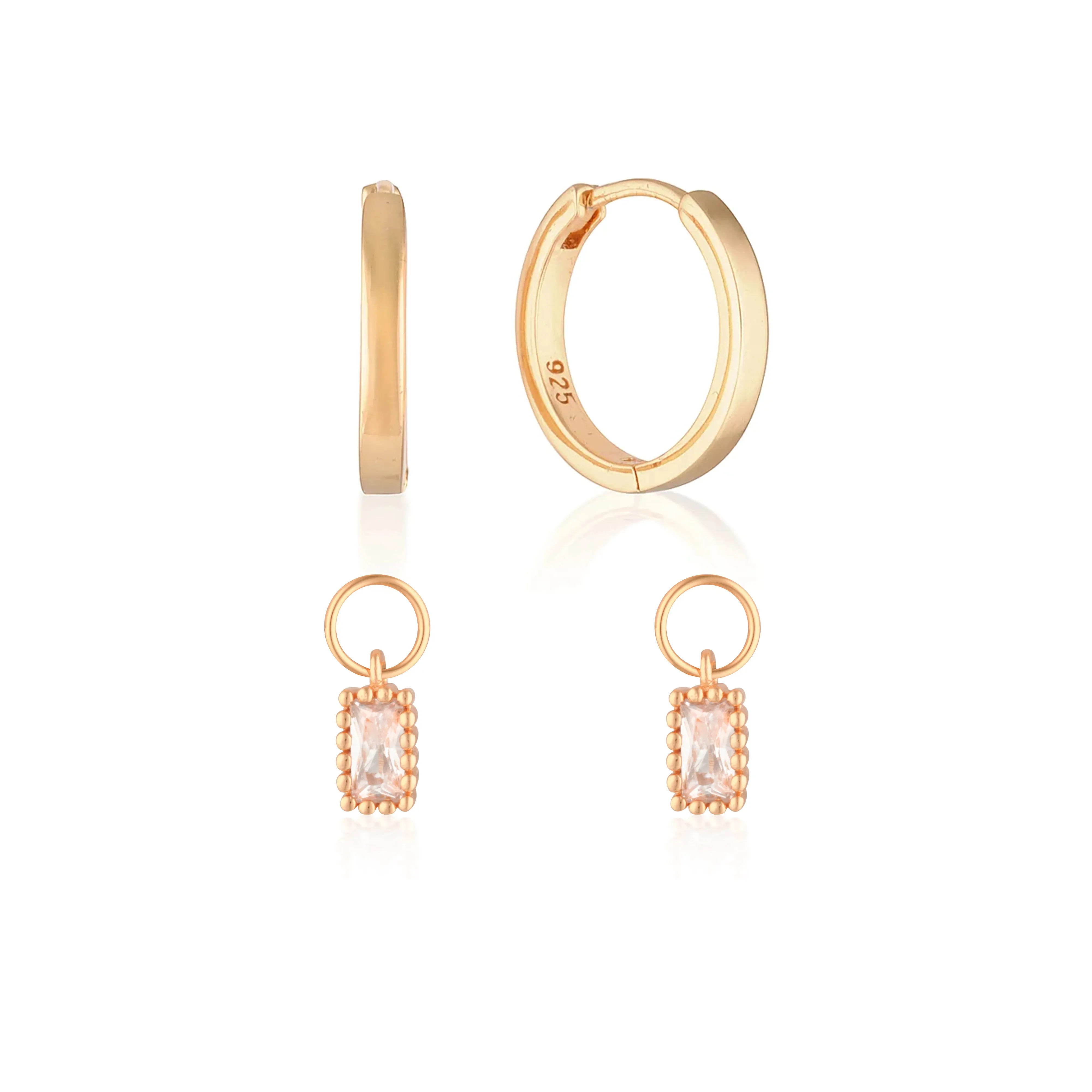 Build Your Earring Set Reese Rose Gold