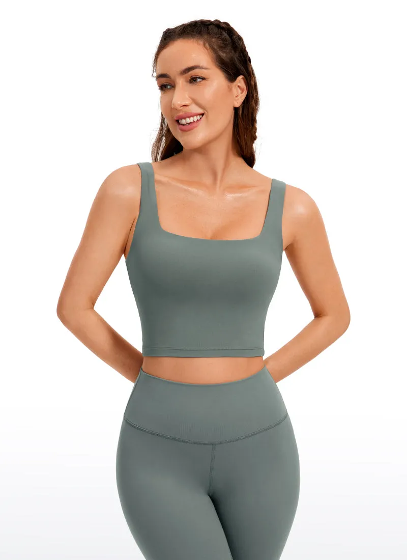 Butterluxe Square Neck Build-in Bra Tanks