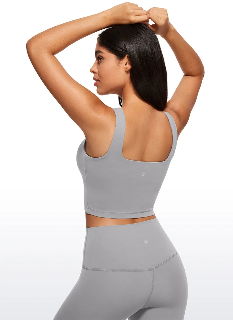 Butterluxe Square Neck Build-in Bra Tanks