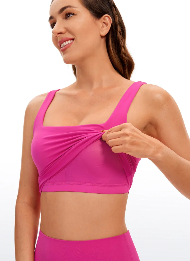 Butterluxe Square Neck Build-in Bra Tanks