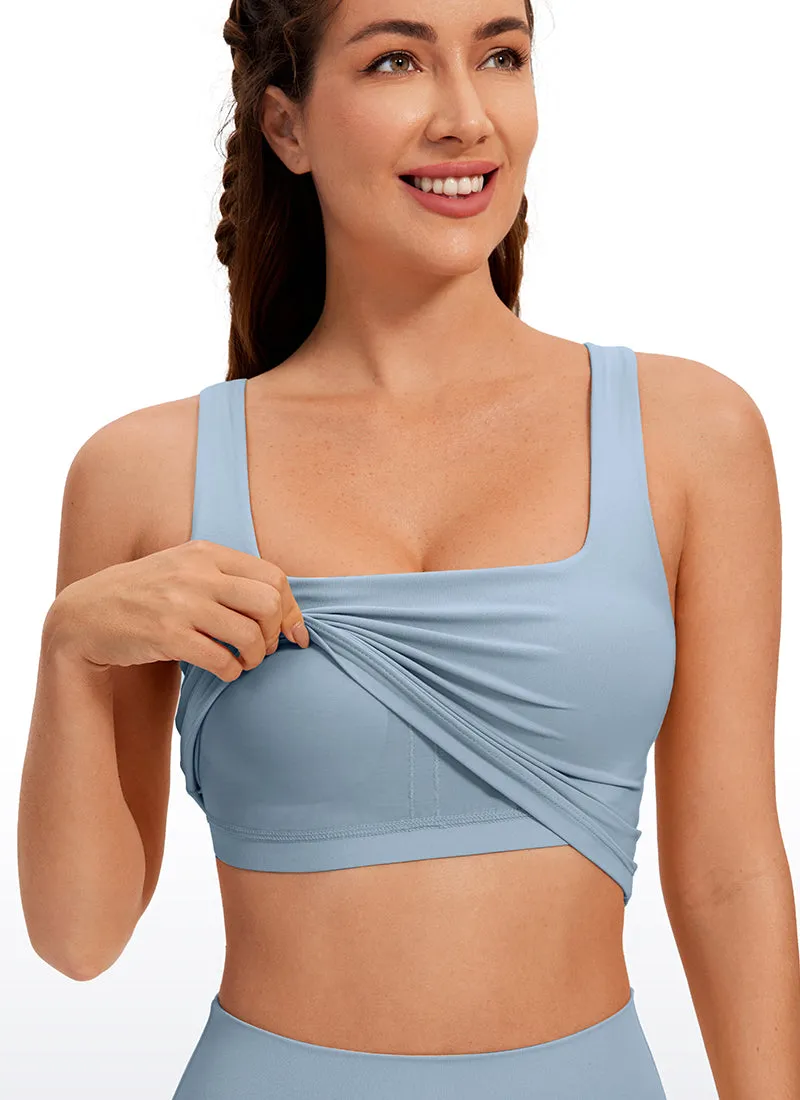 Butterluxe Square Neck Build-in Bra Tanks