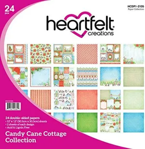 Candy Cane Lane 12 x 12 paper collection by heartfelt creations