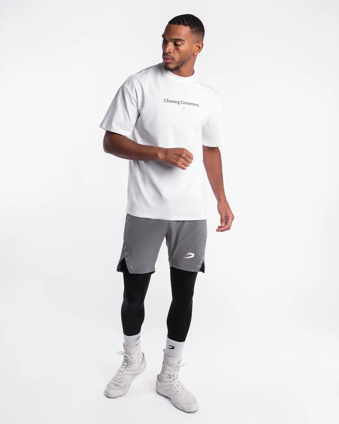 Chasing Greatness Oversized T-Shirt - White