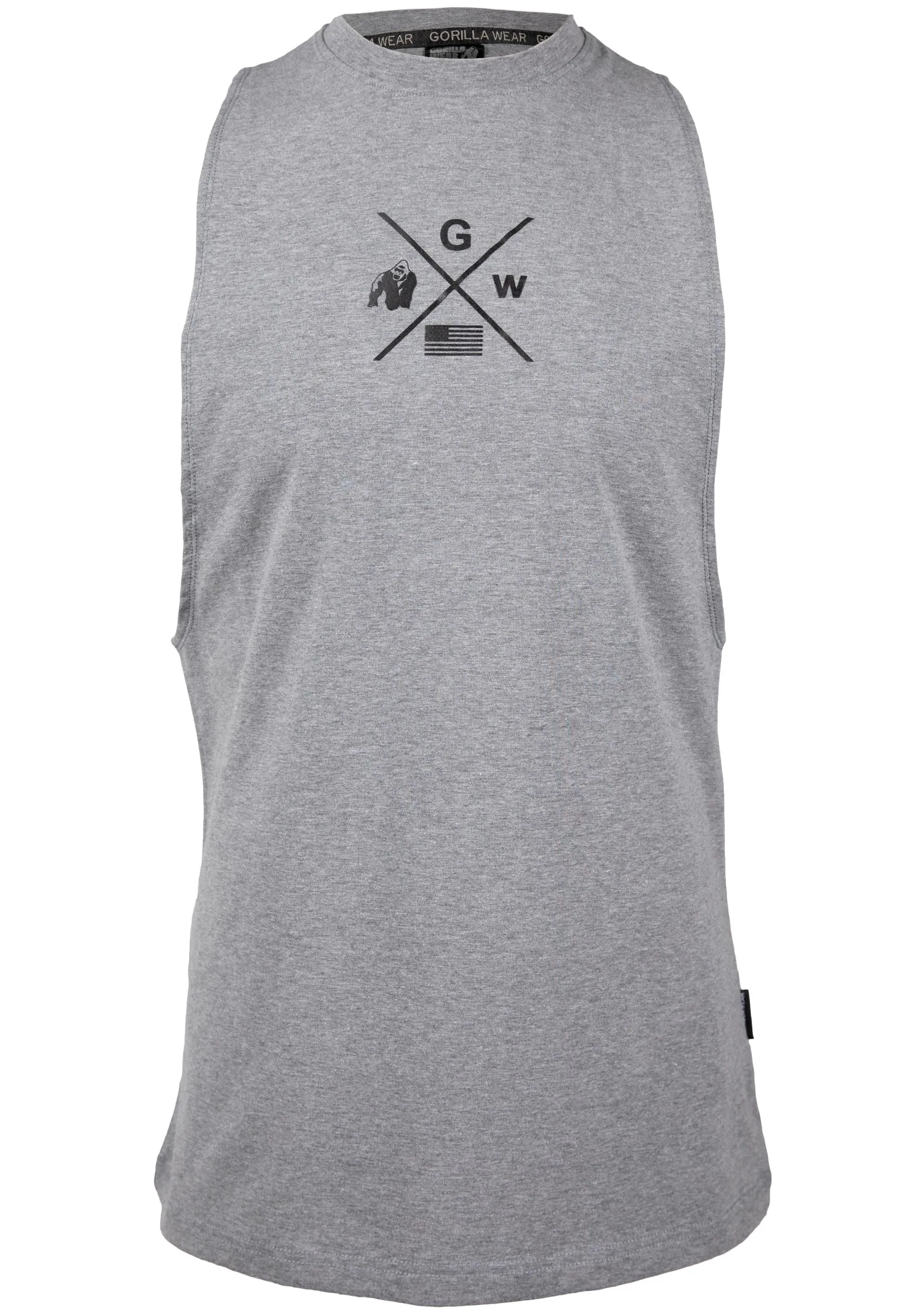 Cisco Drop Armhole Tank Top - Gray/Black