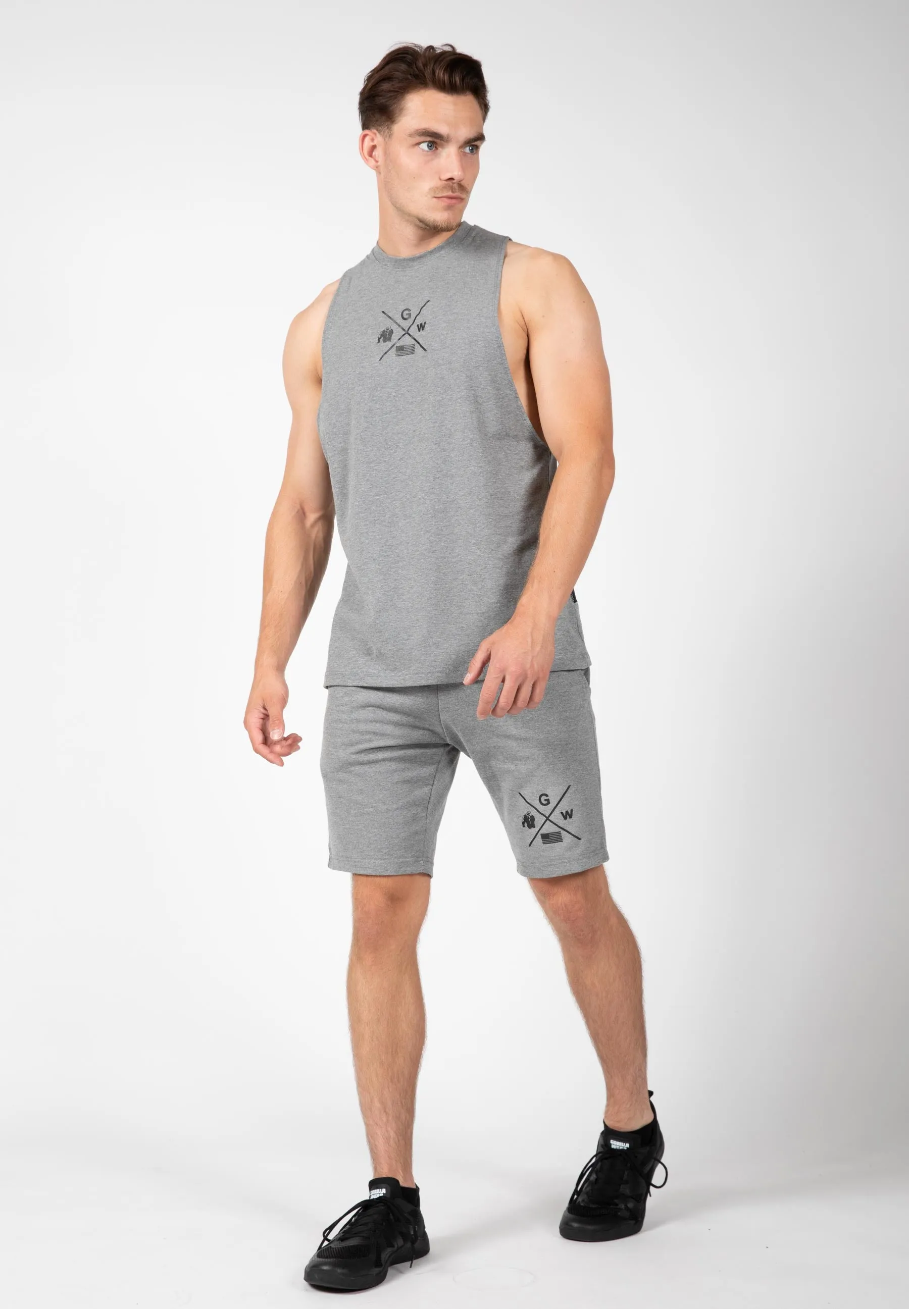 Cisco Drop Armhole Tank Top - Gray/Black