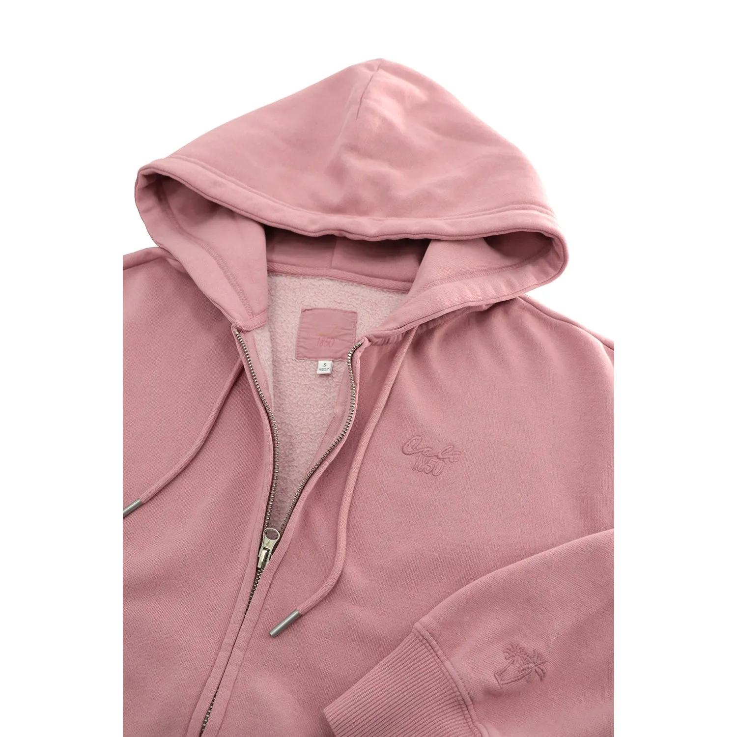 Cloud Fleece Zip Up Hoodie - Ashy Pink