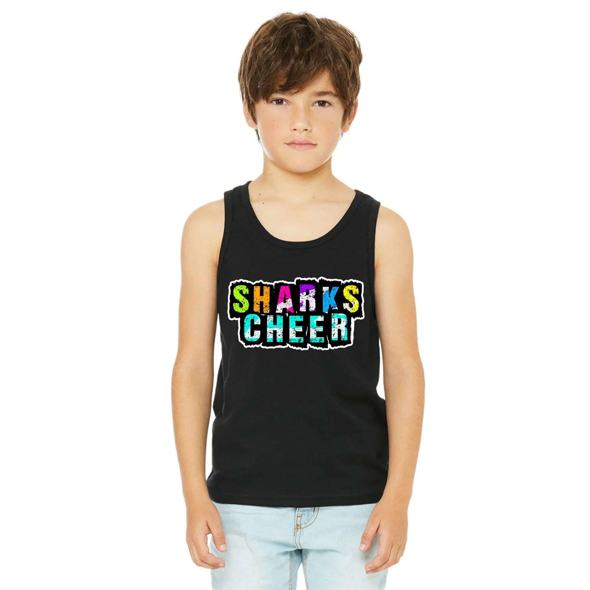 CSS - Rainbow Sharks - Unisex Jersey Tanks