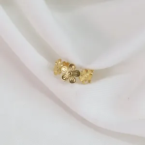 Daisy | Gold Plated Daisy Adjustable Ring