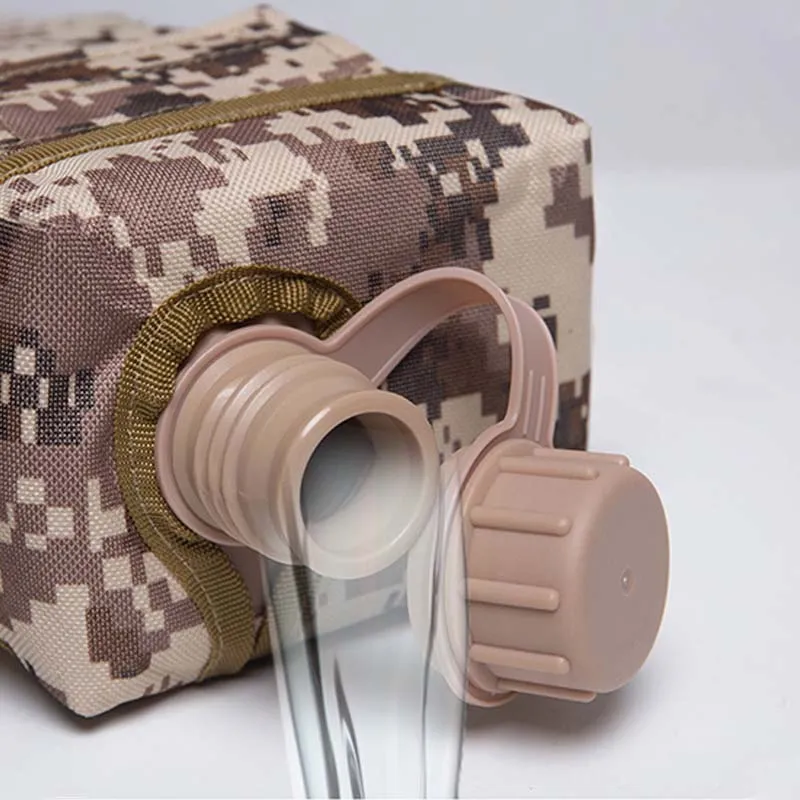 Dbeck® 2L Large Capacity Camouflage Military Training Water Canteen