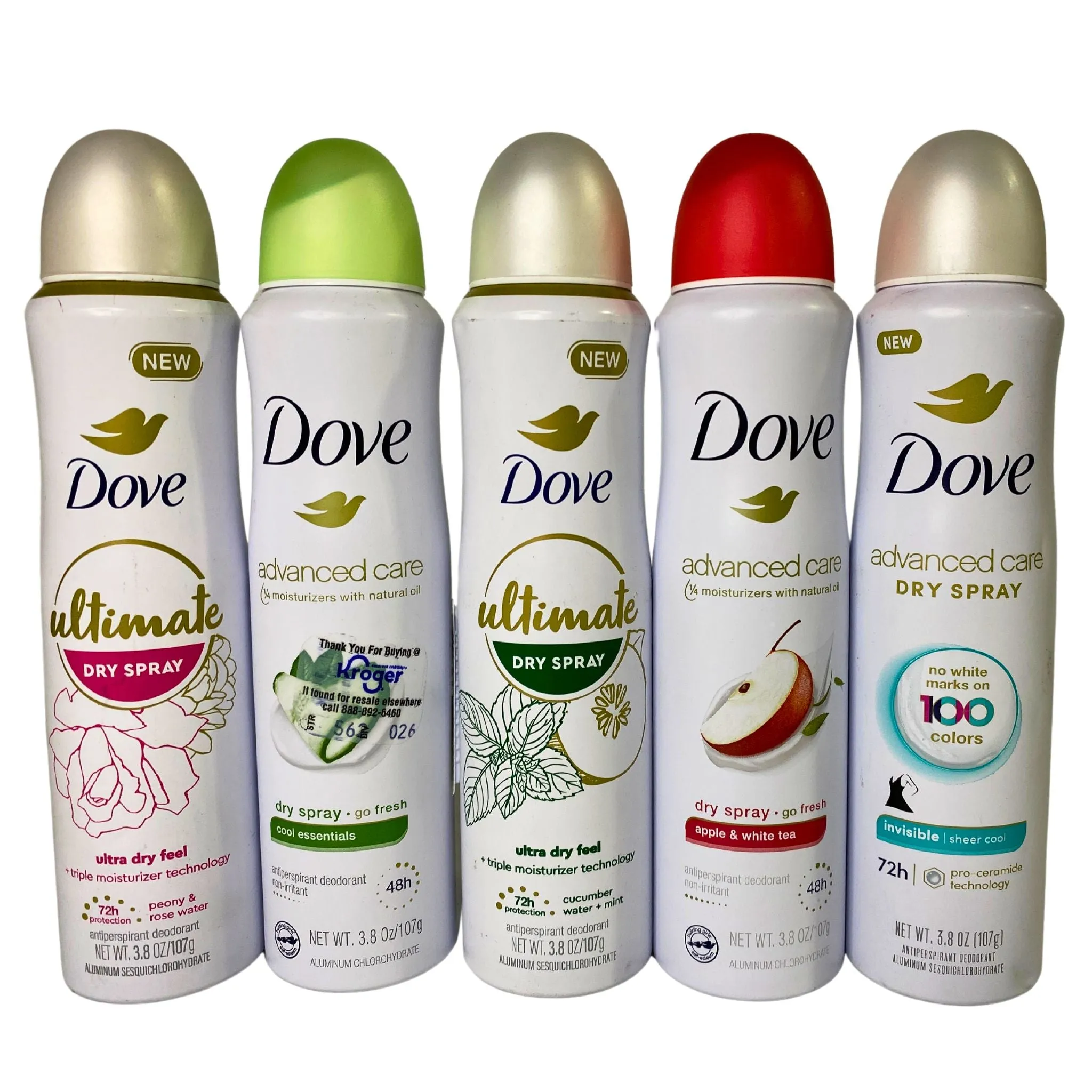 Dove Spray Deodorant 3.8OZ Assorted Mix Assorted Scents (45 Pcs Lot)