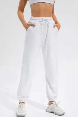 Drawstring Active Pants with Pockets