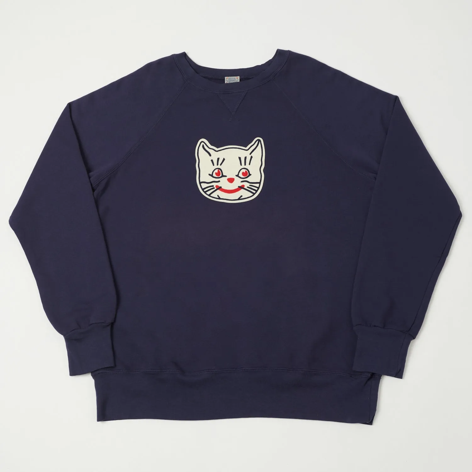 Ebbets Kansas City Katz Crew Neck Sweatshirt - Navy