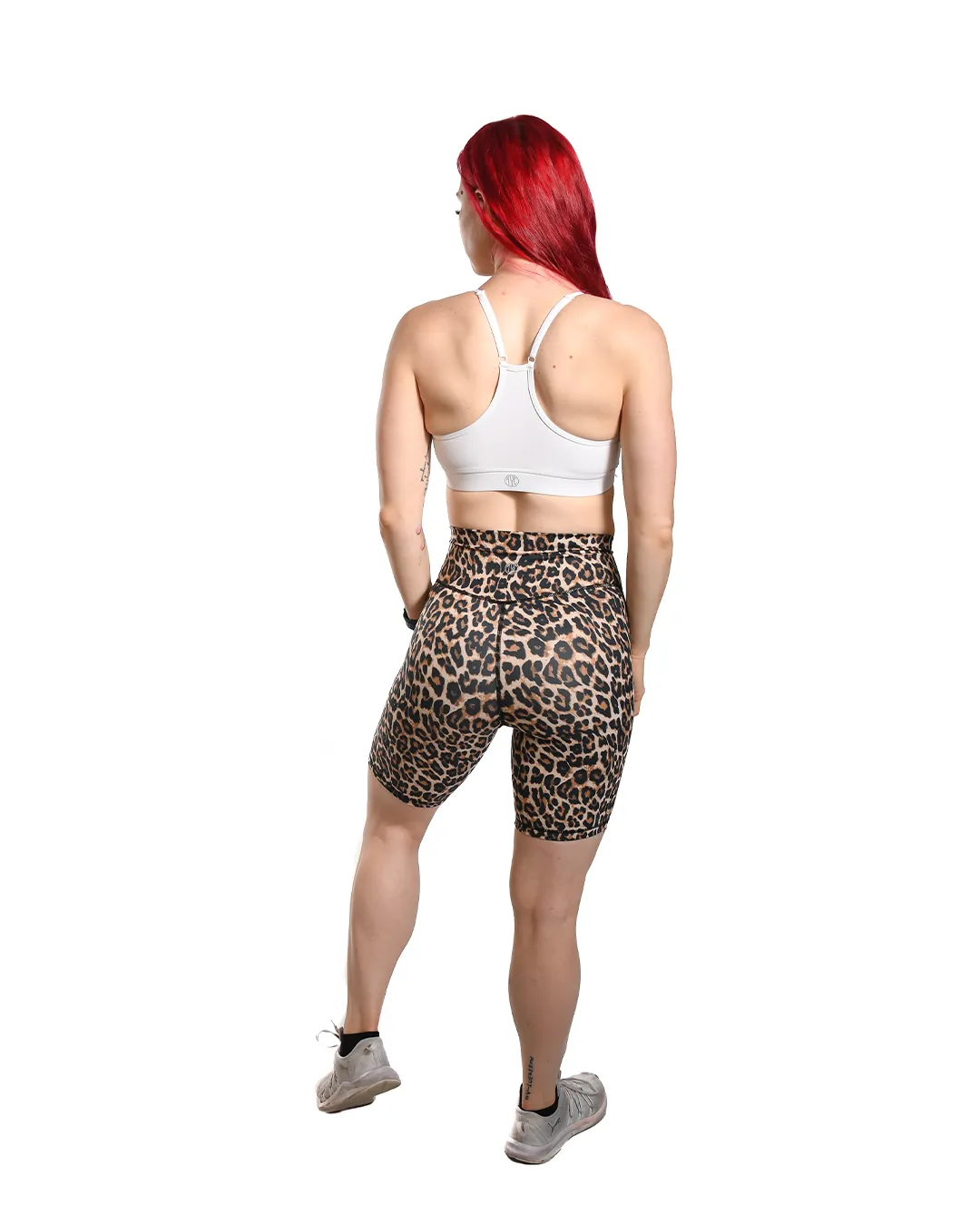 Effortless Vortex Classic Biker Shorts - Exotic Leopard