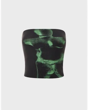 Emerald Flames Bodice Corset Top