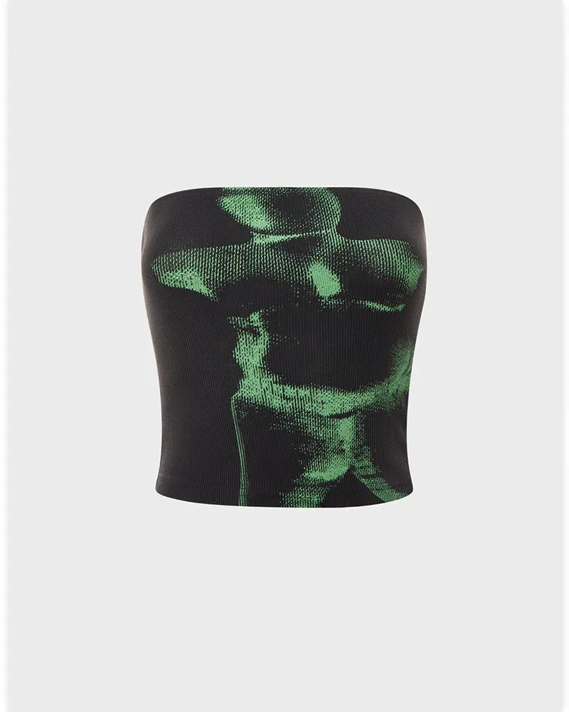 Emerald Flames Bodice Corset Top