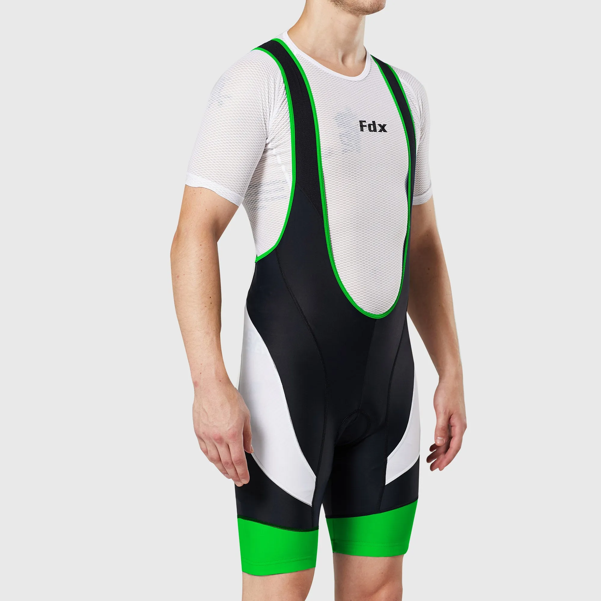 Fdx Windsor Green Men's & Boy's Padded Summer Cycling Bib Shorts