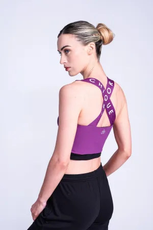 Fierce X Crop Top in Berry