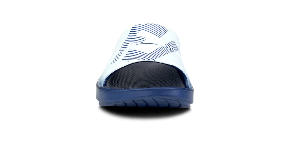 FJ X OOFOS Women's OOahh Sport Slide Sandal - Navy