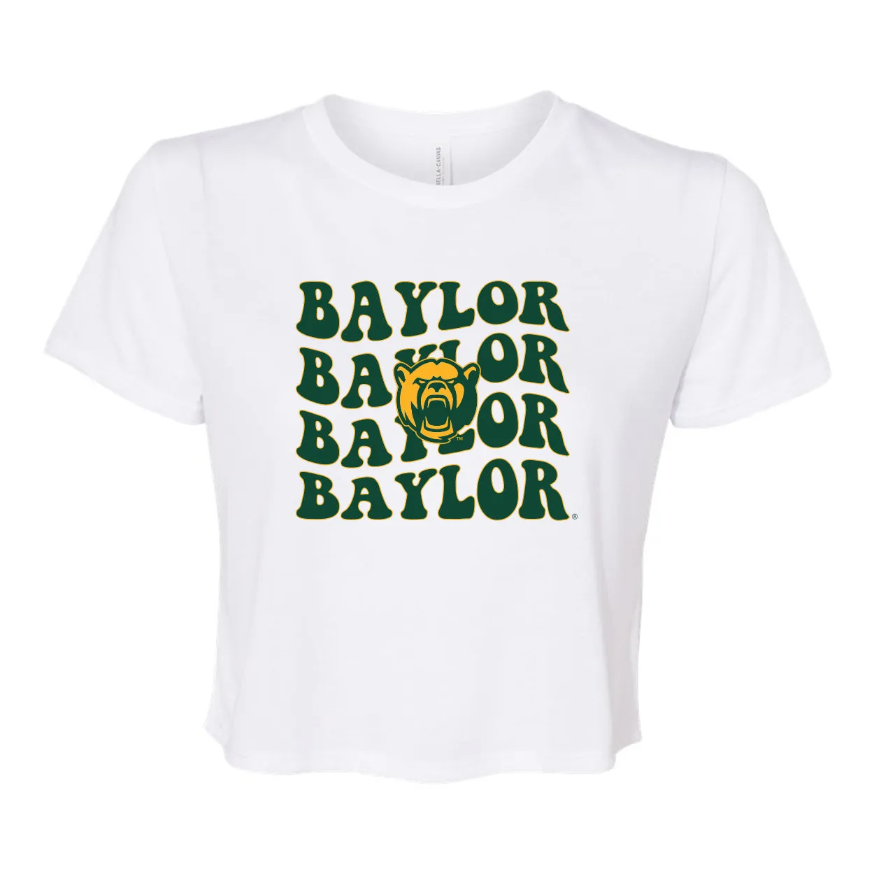 Groovy Gal Crop Short Sleeve T-shirt in Baylor University