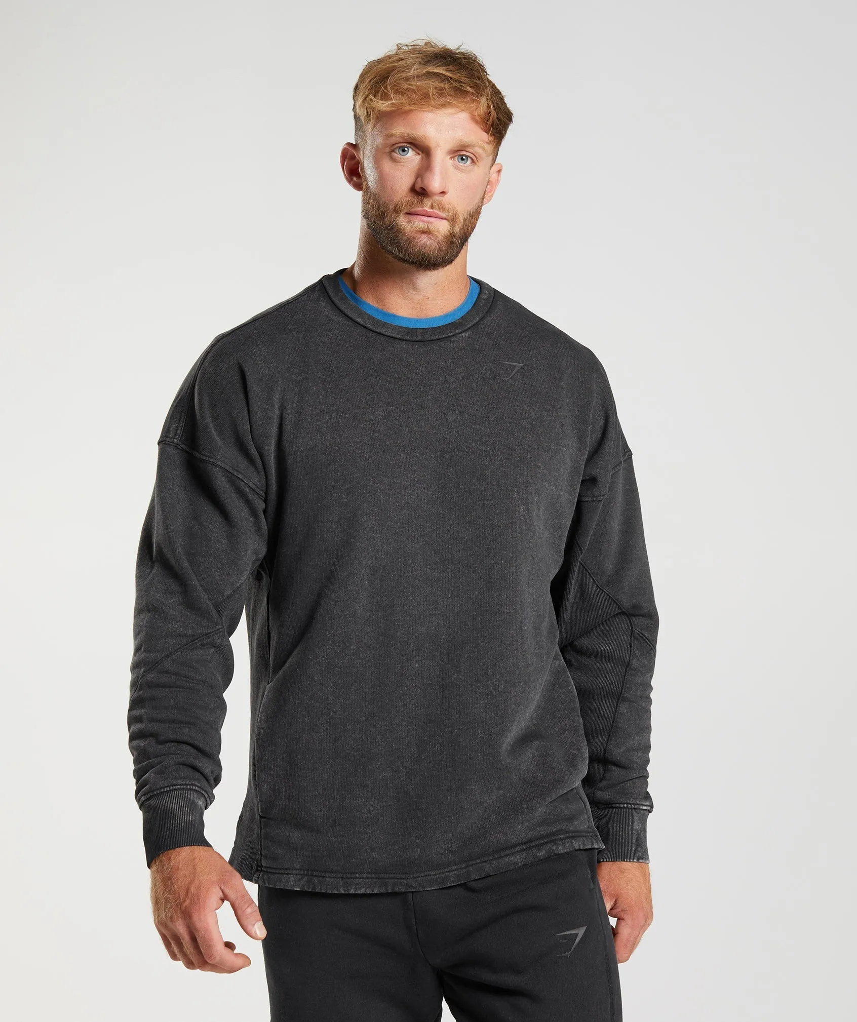 Gymshark Power Washed Crew - Black