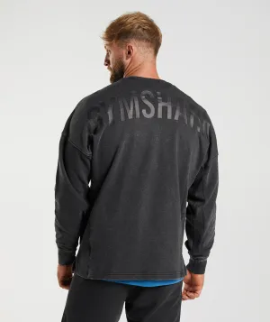 Gymshark Power Washed Crew - Black