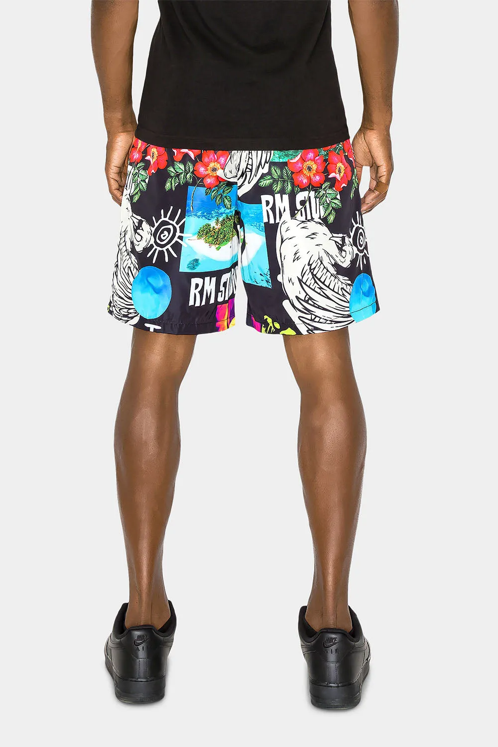 Hawaiian Graphic Active Shorts