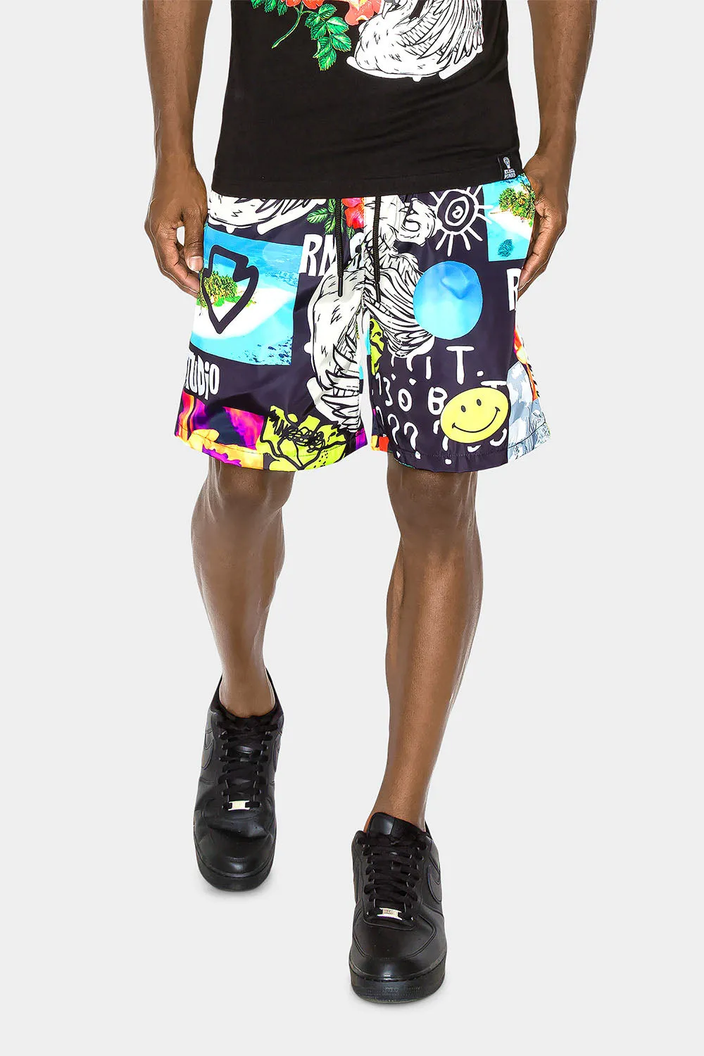 Hawaiian Graphic Active Shorts