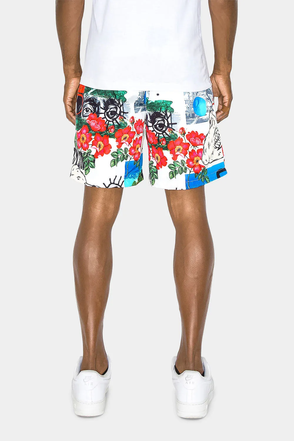 Hawaiian Graphic Active Shorts