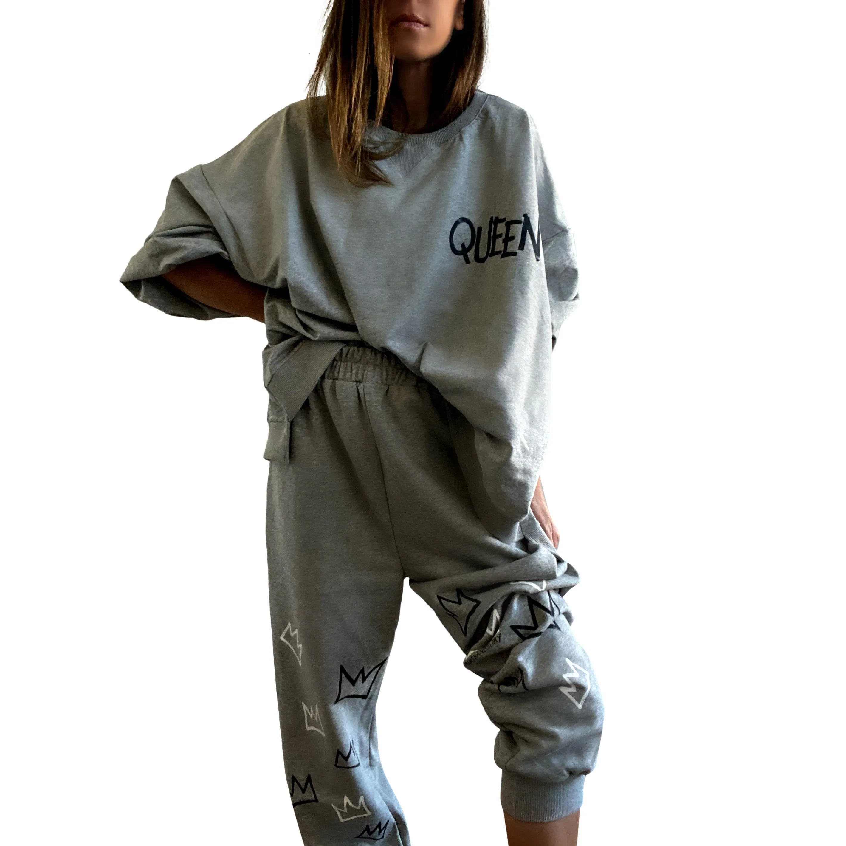 'IM ROYALTY' PAINTED LOUNGEWEAR SET