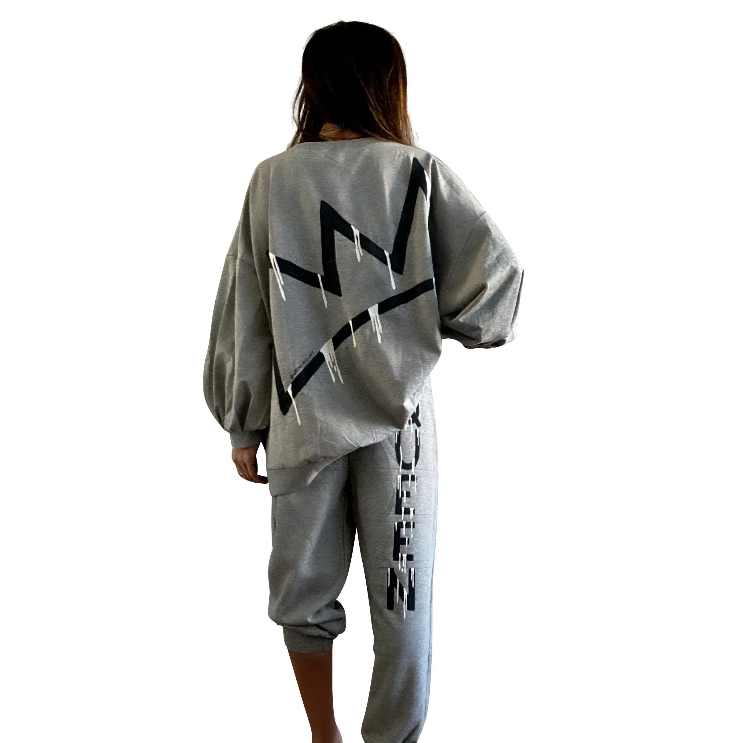 'IM ROYALTY' PAINTED LOUNGEWEAR SET