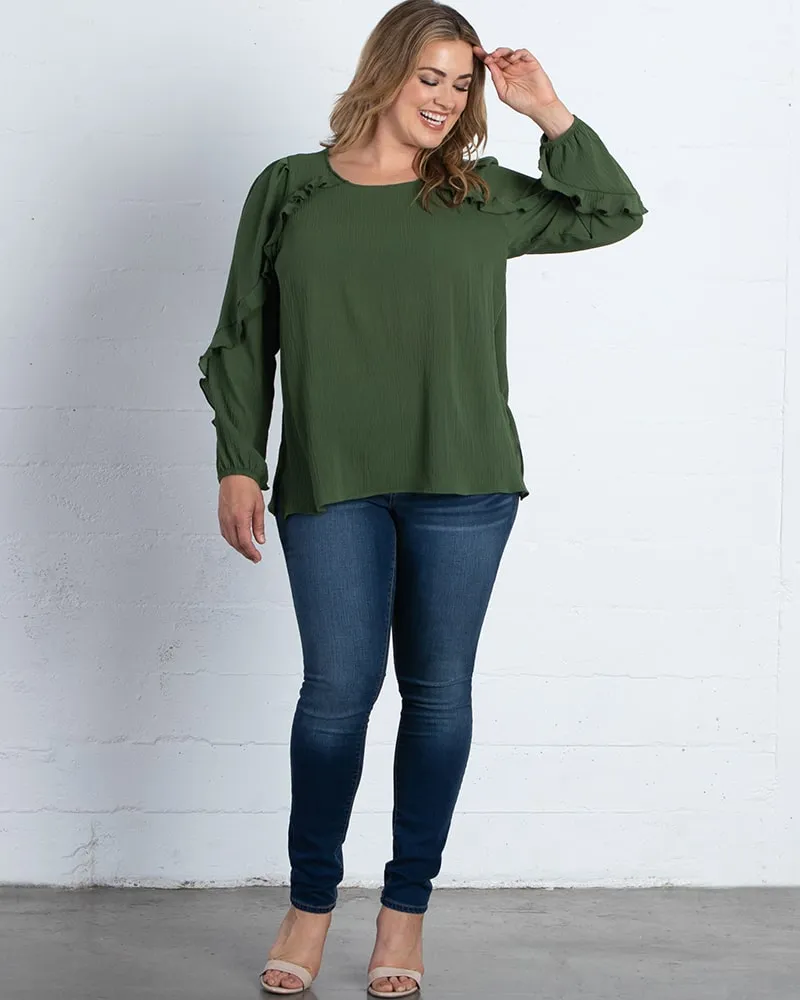 Jolie Flounce Sleeve Top - Final Sale!