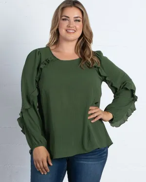 Jolie Flounce Sleeve Top - Final Sale!