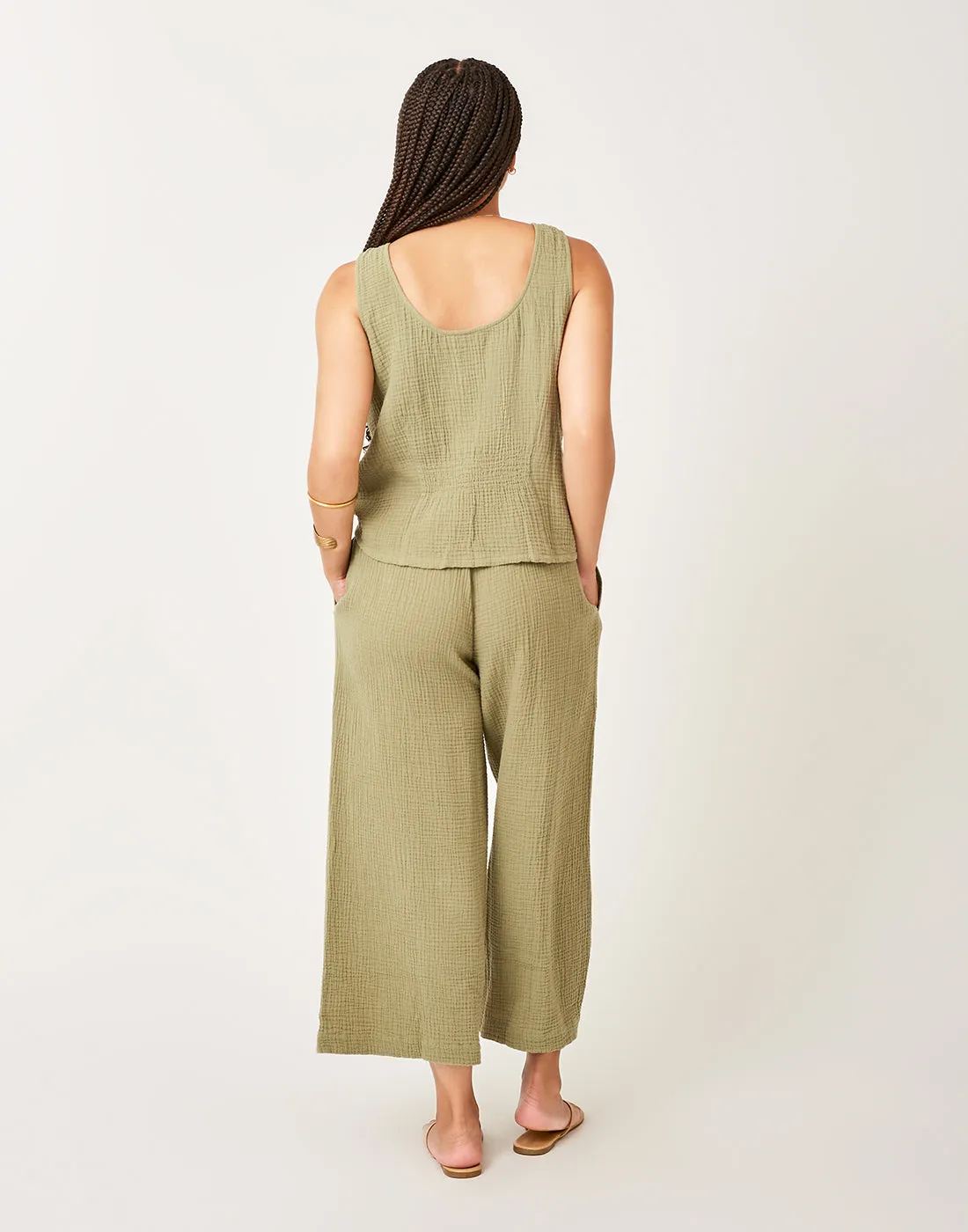 Kaia Pant: Olive - FINAL SALE