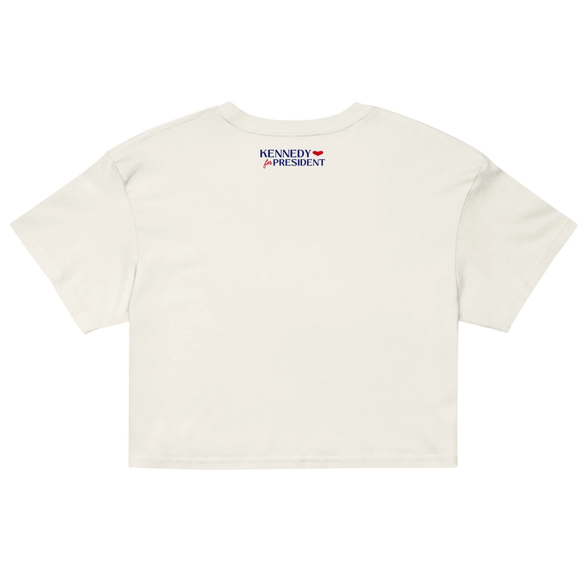 Kennedy Heart Embroidered Women’s Crop Top