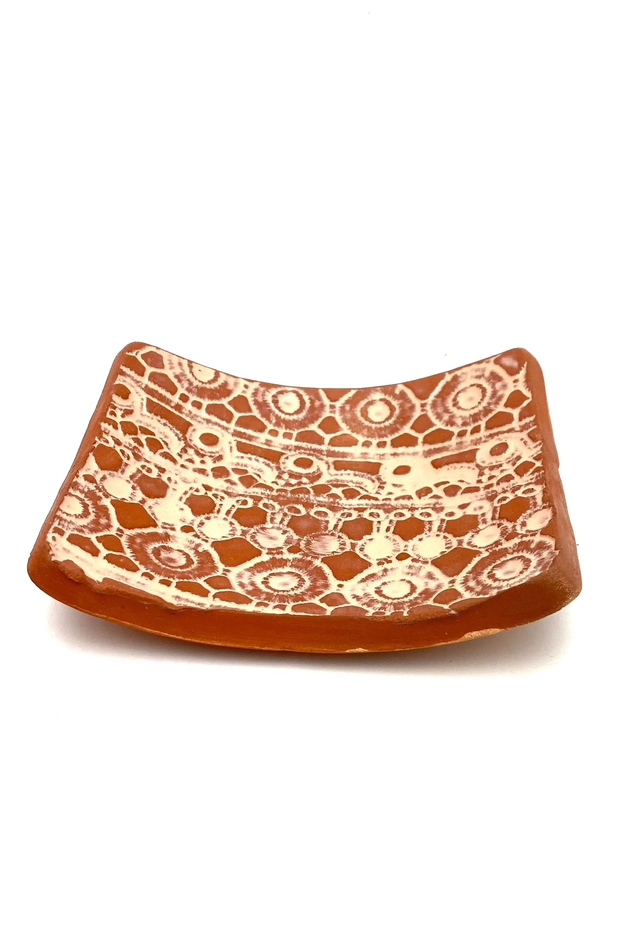 Lace Print Clay Display Dish