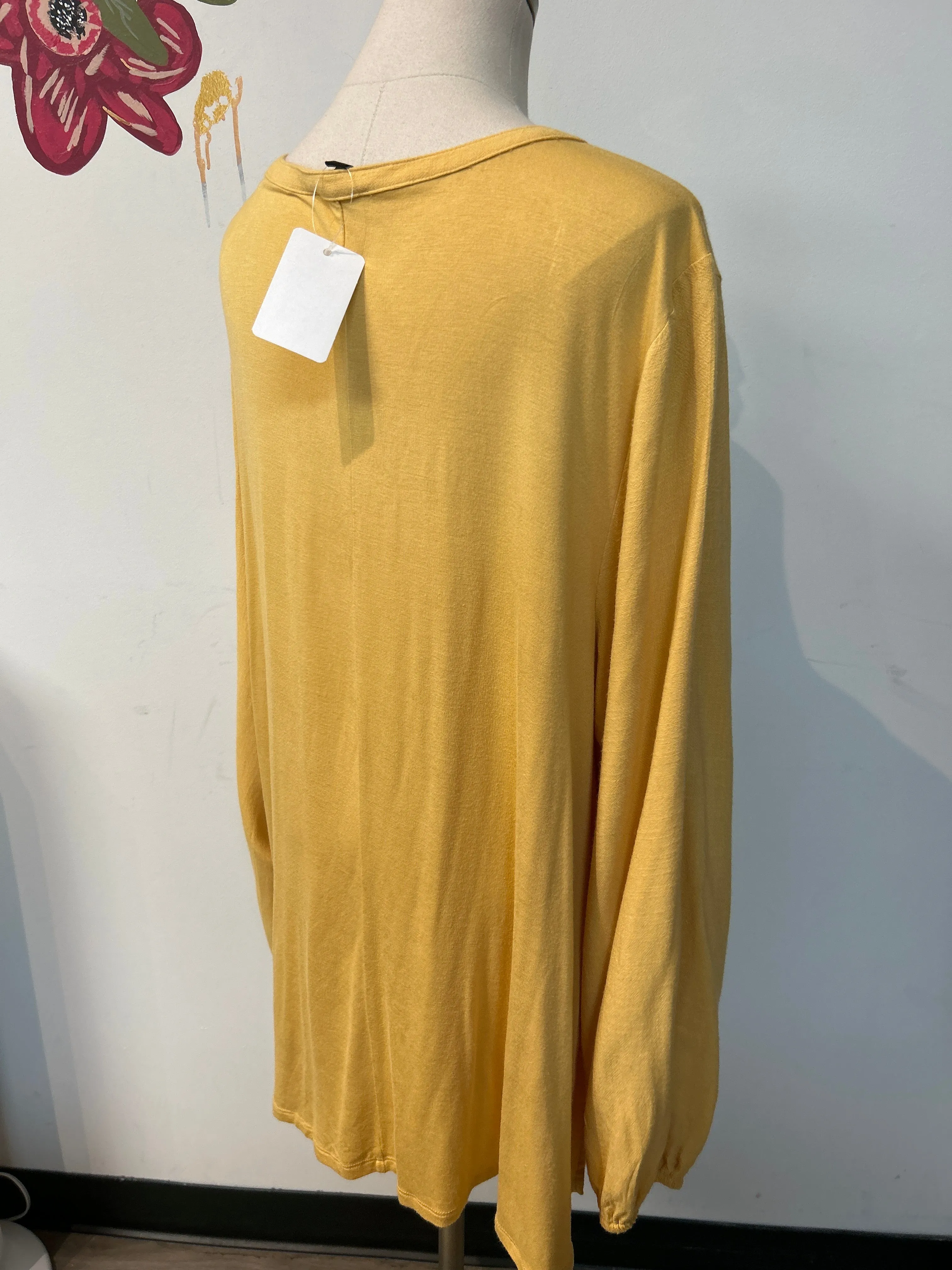 Lane Bryant Yellow Top, 18