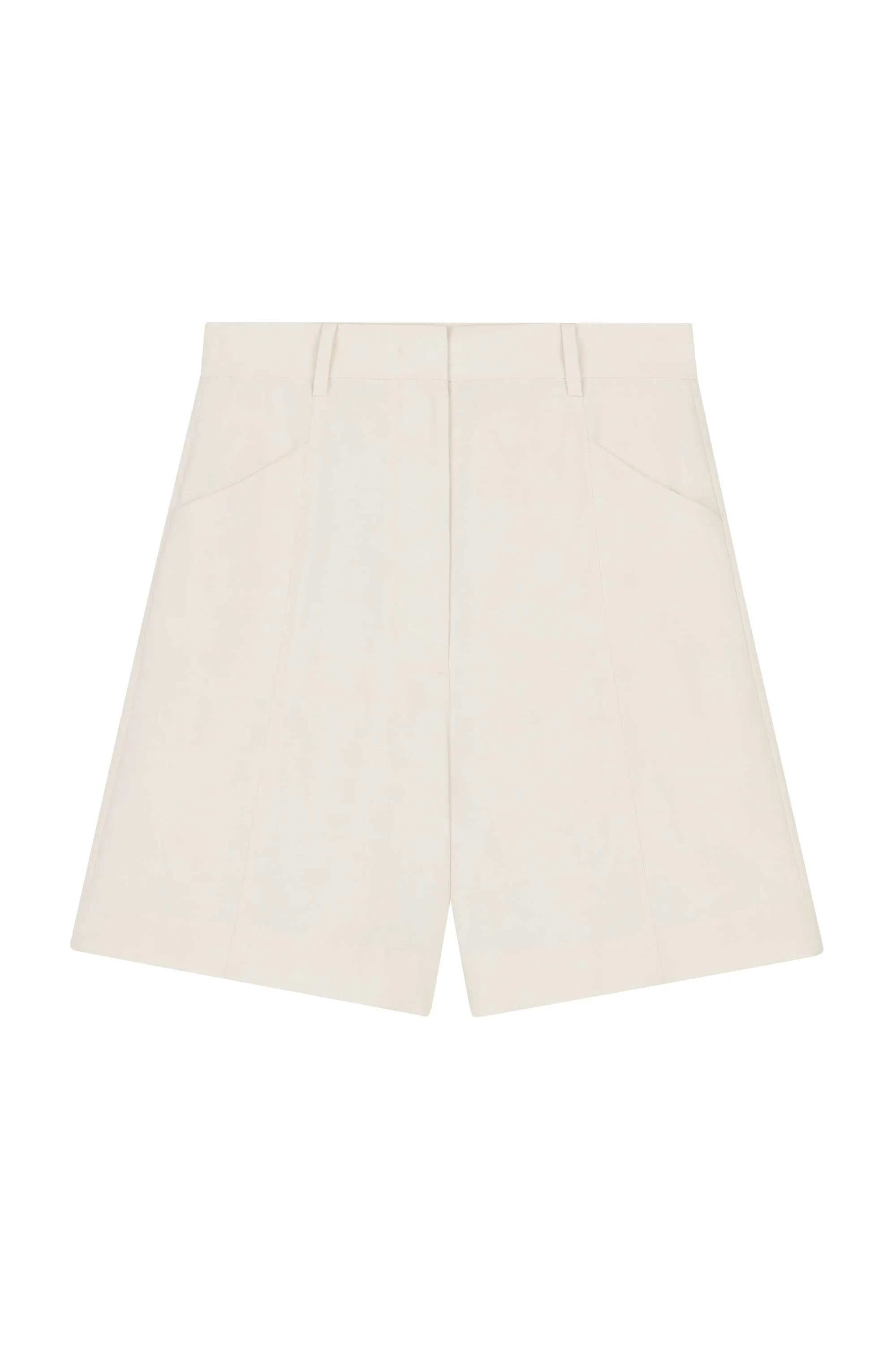 Linen-Blend Bermuda Shorts