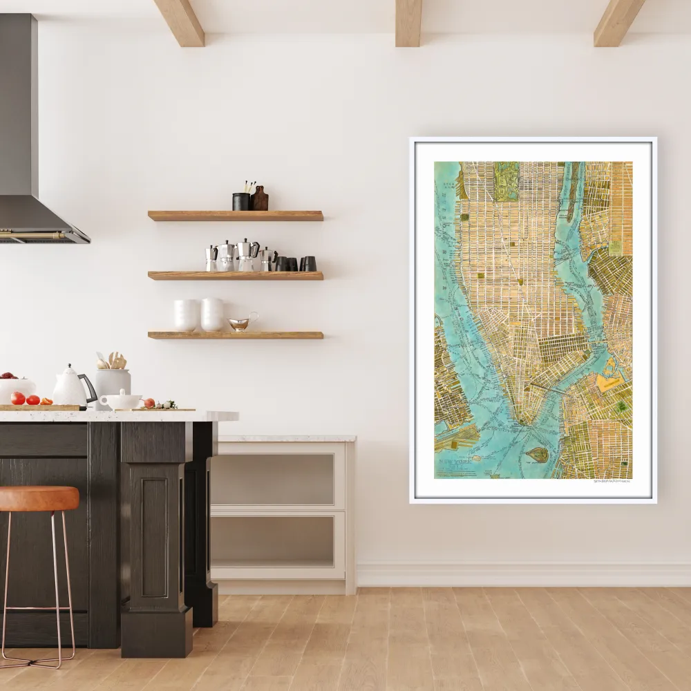 [manhattan map][limited edition print by seth b minkin]