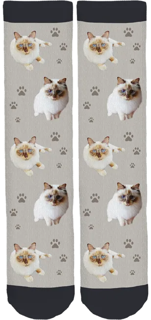 Mau Mau the Cat Crew Socks