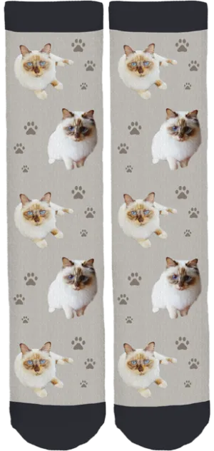 Mau Mau the Cat Crew Socks