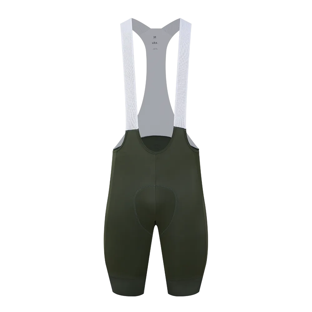 Men's Training Bib Shorts B003 -Army Green