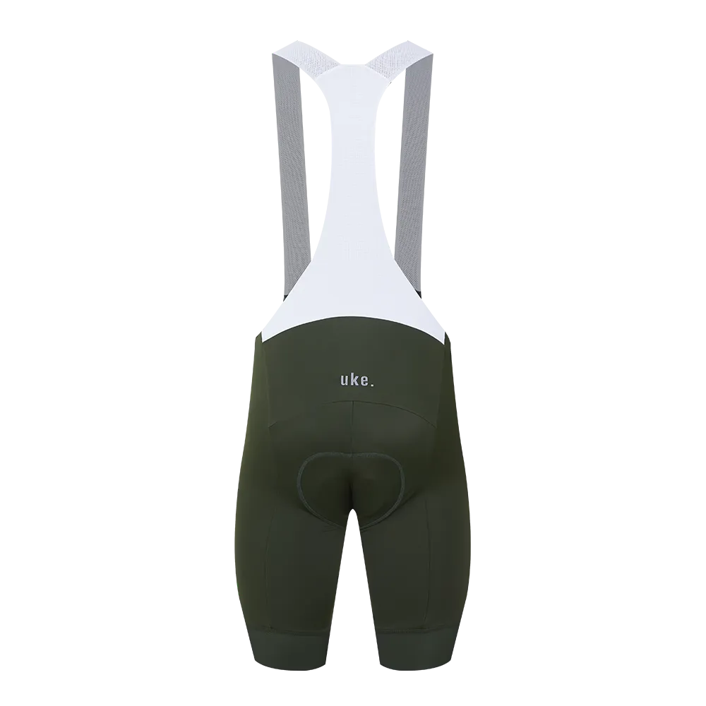 Men's Training Bib Shorts B003 -Army Green