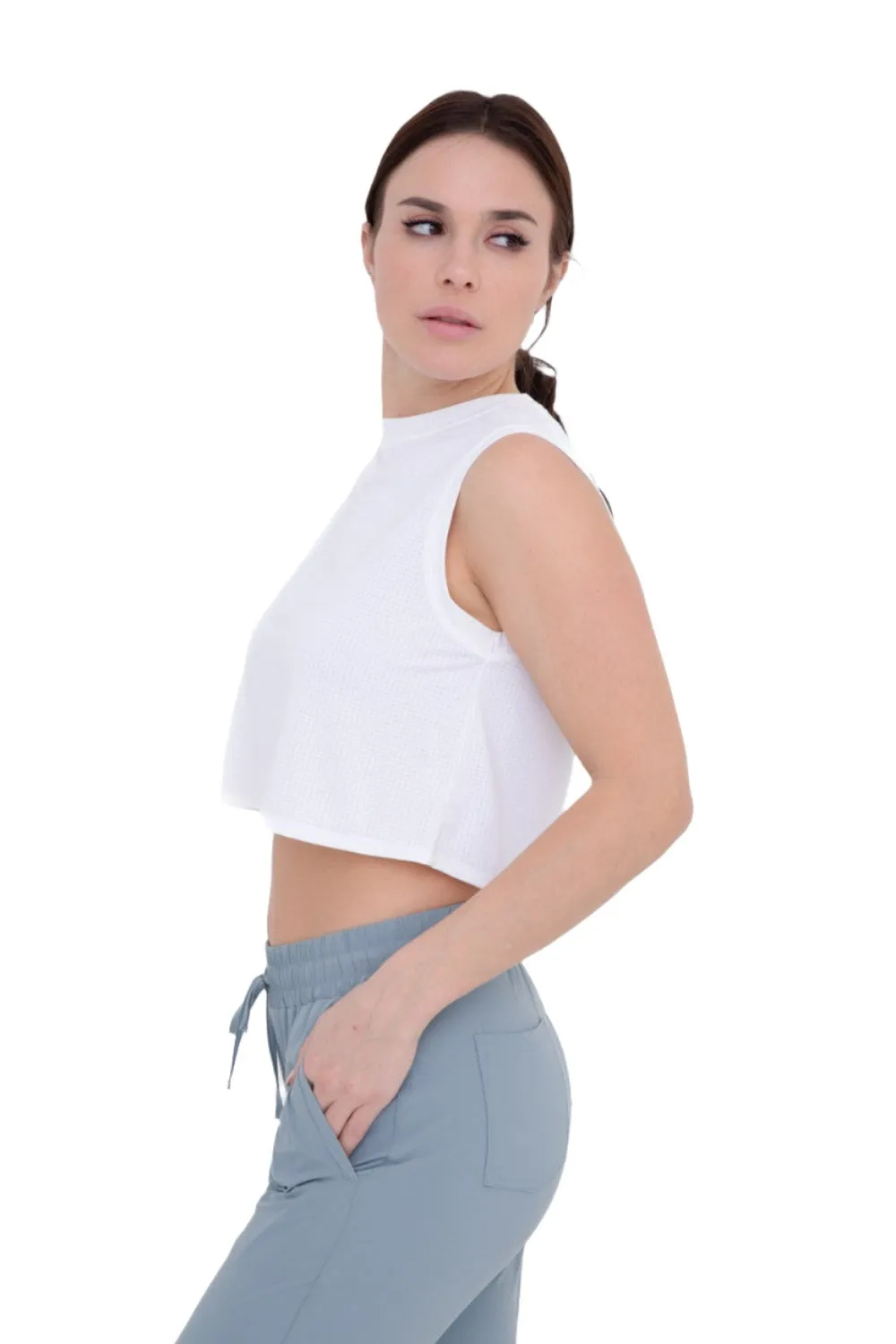 Mono B Ripstop Active Crop Top AT-B0423