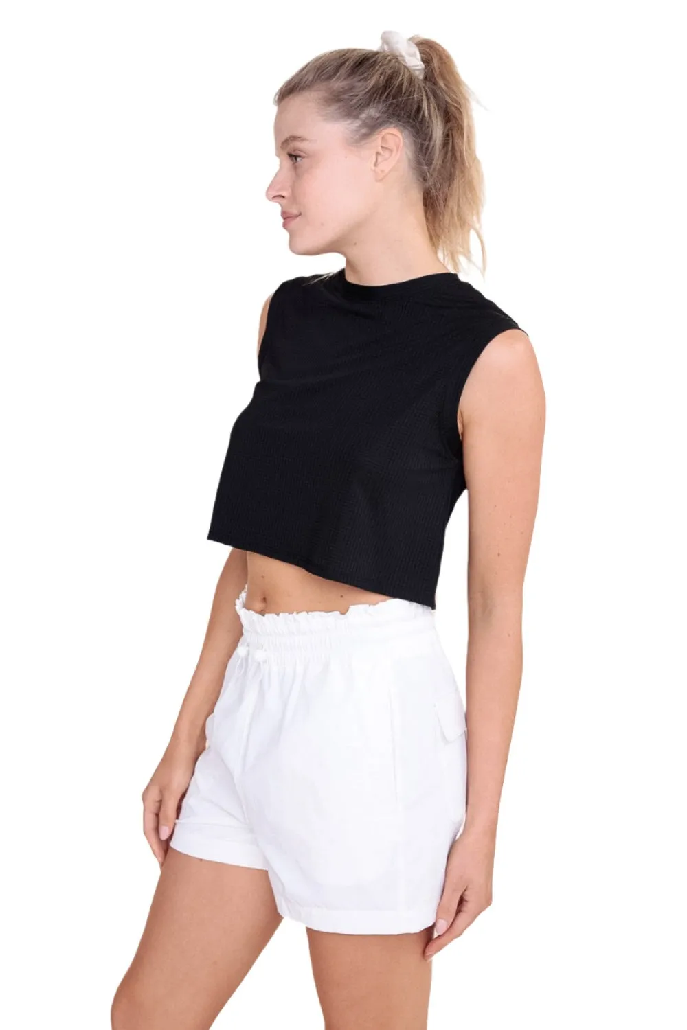 Mono B Ripstop Active Crop Top AT-B0423