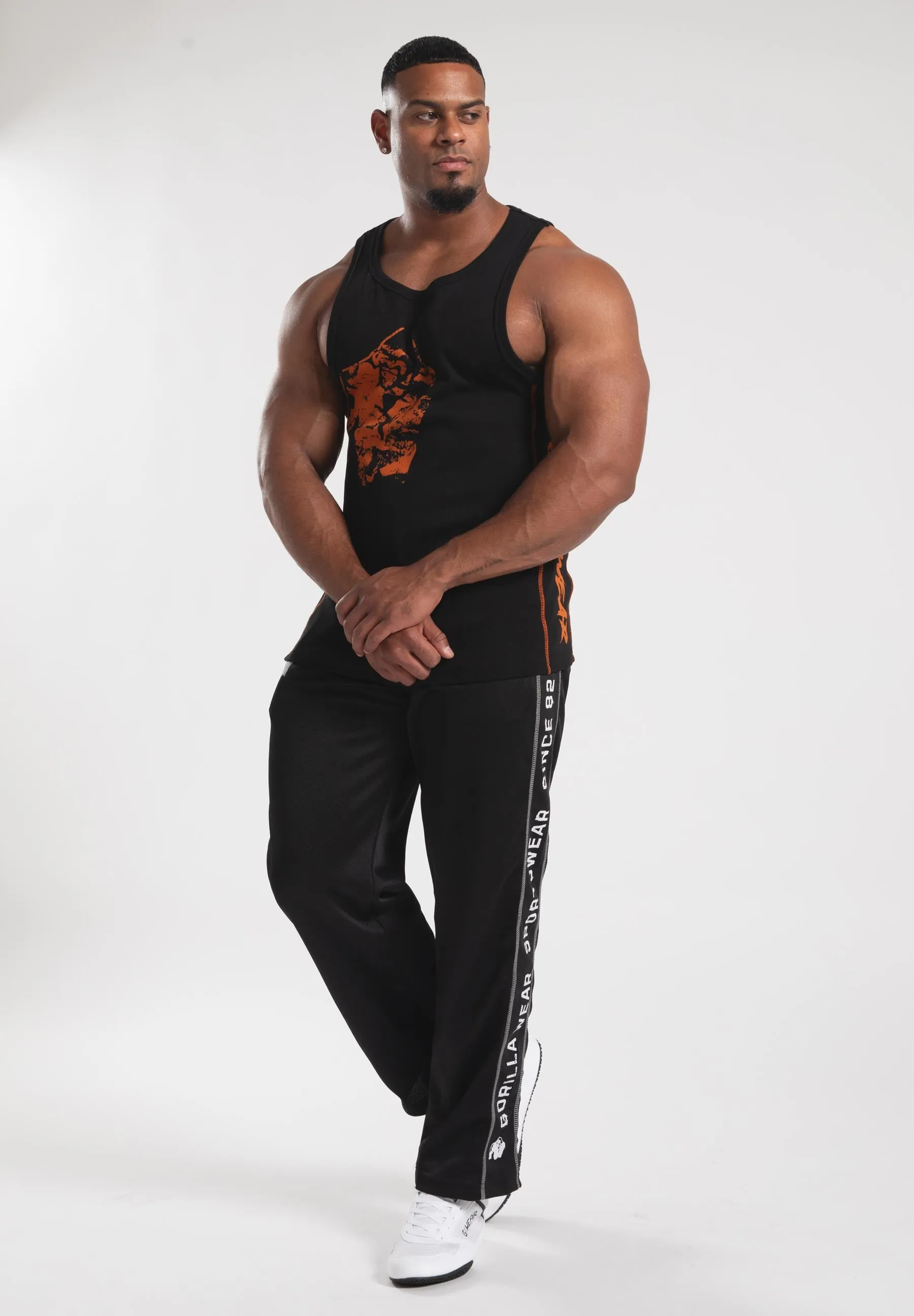 Monterey Tank Top - Black/Orange