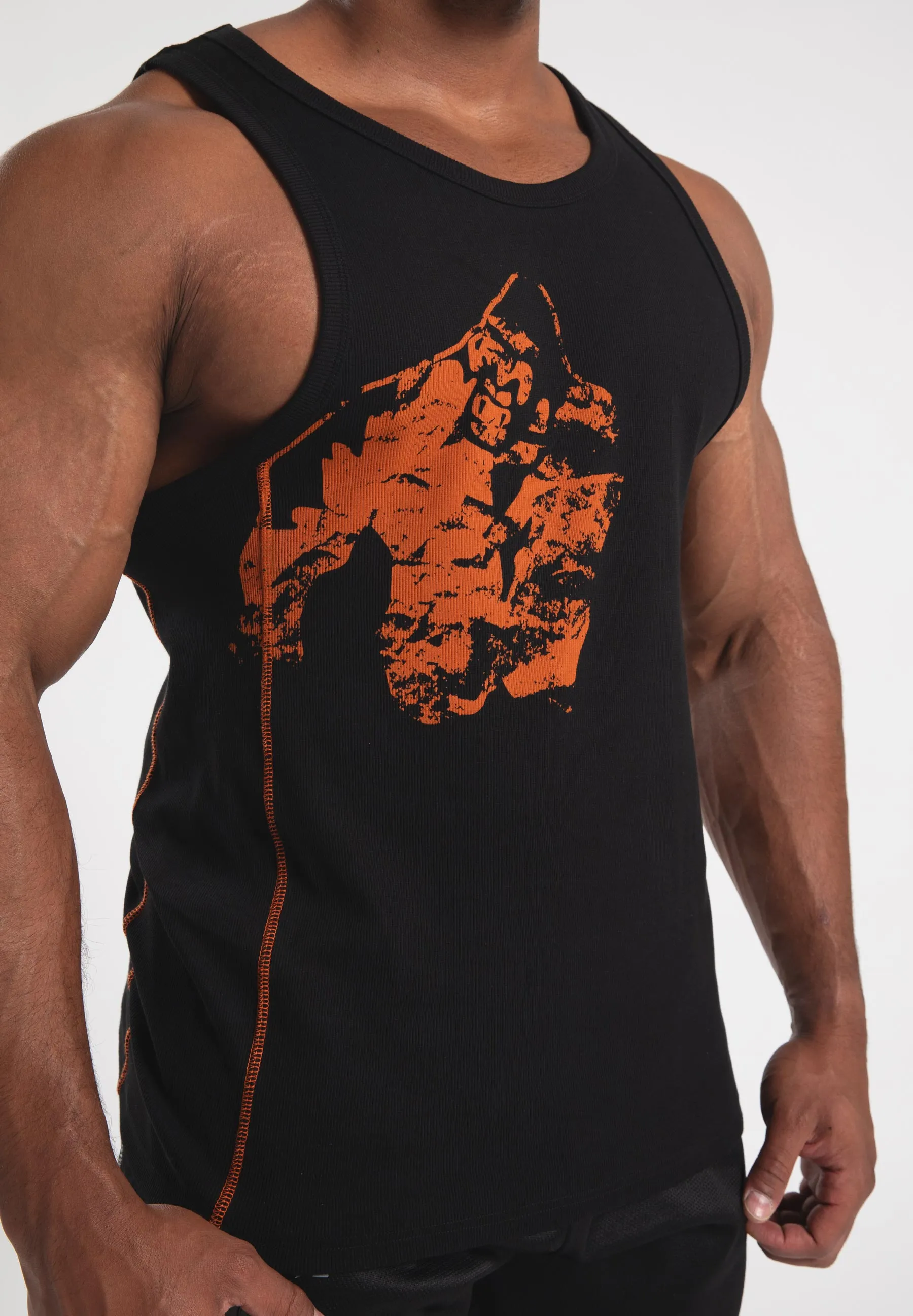 Monterey Tank Top - Black/Orange